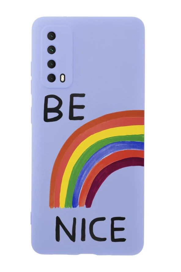 Huawei Psmart 2021 Be Nice Premium Silikonlu Telefon Kılıfı - 2