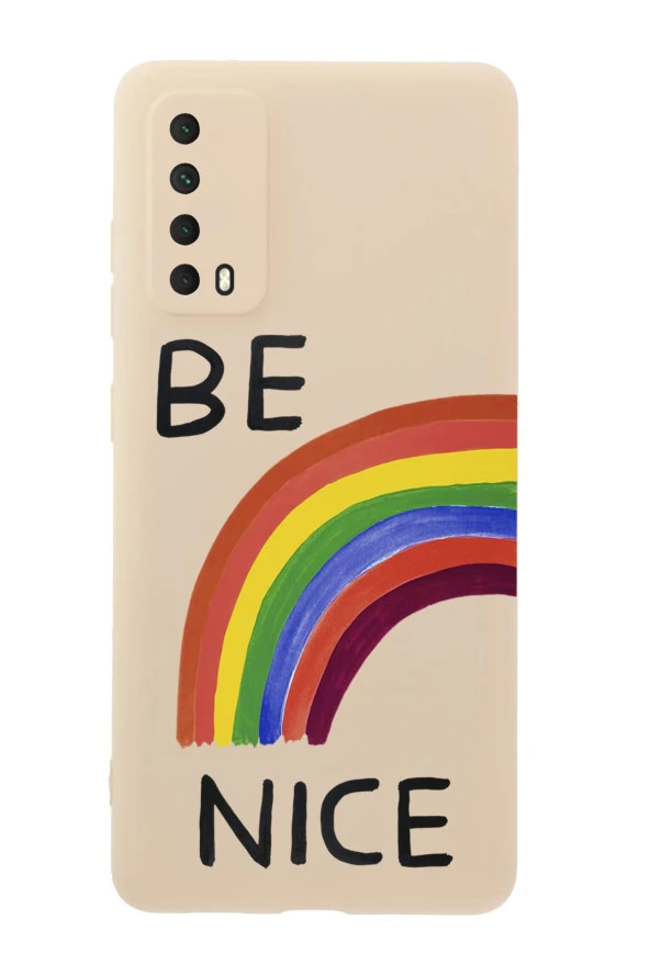 Huawei Psmart 2021 Be Nice Premium Silikonlu Telefon Kılıfı - 3