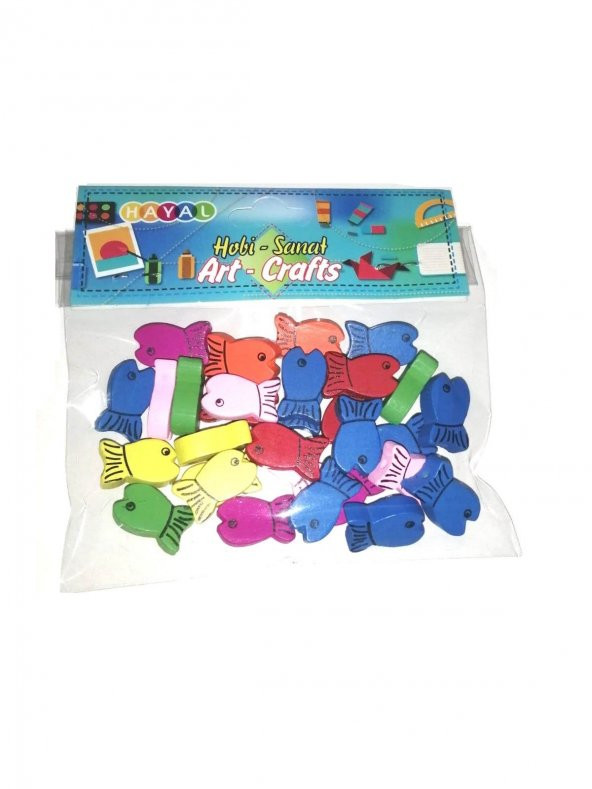 Hayal Sepeti mini ahşap figürlü boncuk- BALIK