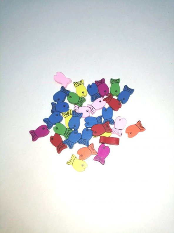 Hayal Sepeti mini ahşap figürlü boncuk- BALIK - 3