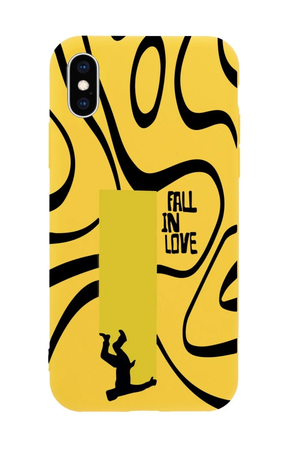 iPhone Xs Max Fall In Love Premium Silikonlu Telefon Kılıfı - 6