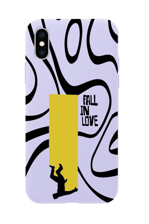 iPhone Xs Max Fall In Love Premium Silikonlu Telefon Kılıfı - 4