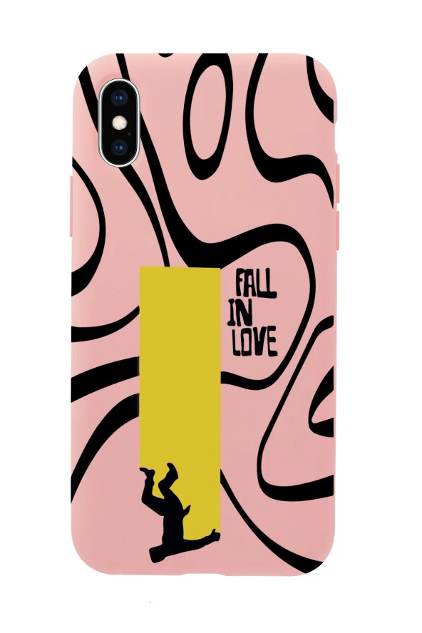 iPhone Xs Max Fall In Love Premium Silikonlu Telefon Kılıfı - 5