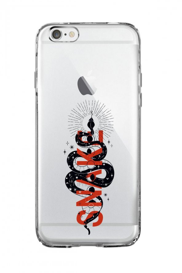 iPhone 6 Snake Premium Şeffaf Silikon Kılıf