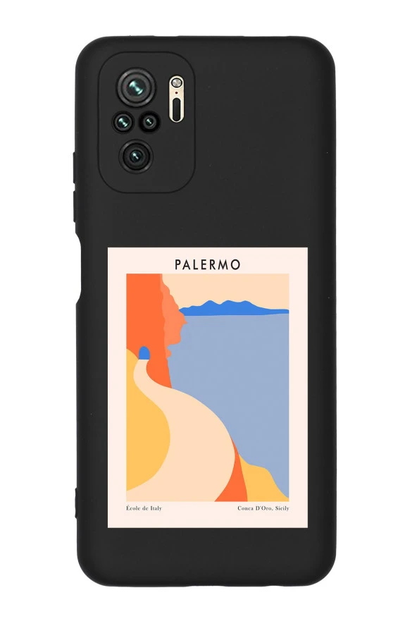 Redmi Note 10s Palermo Desenli Premium Silikonlu Telefon Kılıfı