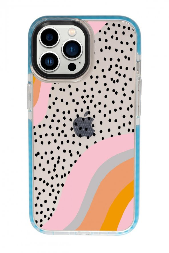 iPhone 13 Pro Points Candy Bumper Darbe Emci Silikonlu Telefon Kılıfı - Resim 4
