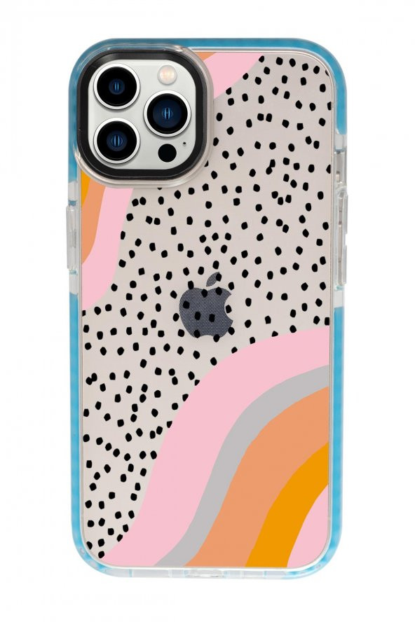 iPhone 13 Pro Max Points Candy Bumper Darbe Emci Silikonlu Telefon Kılıfı - Resim 4