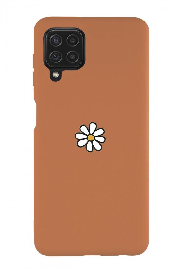Samsung Galaxy A22 Uyumlu Papatya Desenli Premium Silikonlu Lansman Telefon Kılıfı - 6