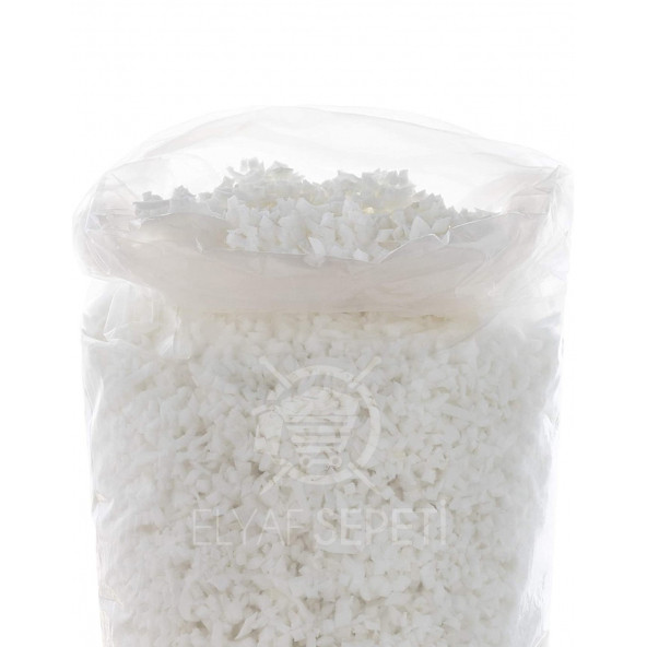 Elyaf Sepeti 2 kg Kırpıntı Sünger Yatak ve Yastık Dolum Maddesi - 1