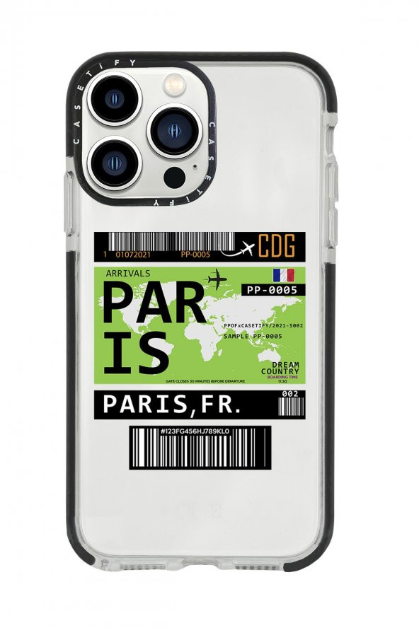 iPhone 13 Pro Max Paris Ticket Casetify Darbe Emci Silikonlu Telefon Kılıfı ürün görseli