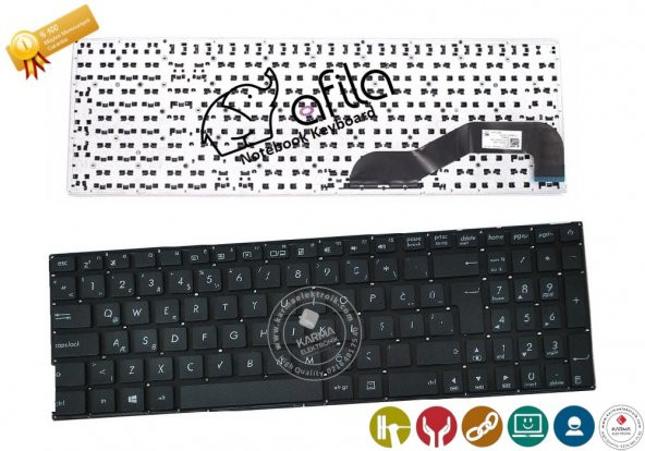 Asus X540UB-GO355T X540UB-GO356T Notebook Klavye (Siyah TR) - 2
