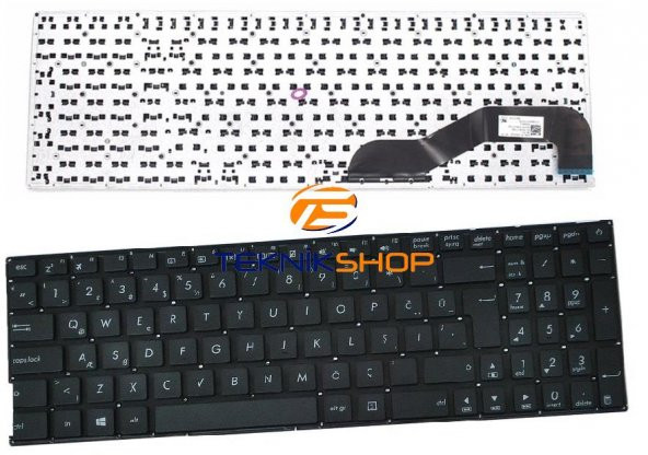 Asus X540UB-GO355T X540UB-GO356T Notebook Klavye (Siyah TR) - 3