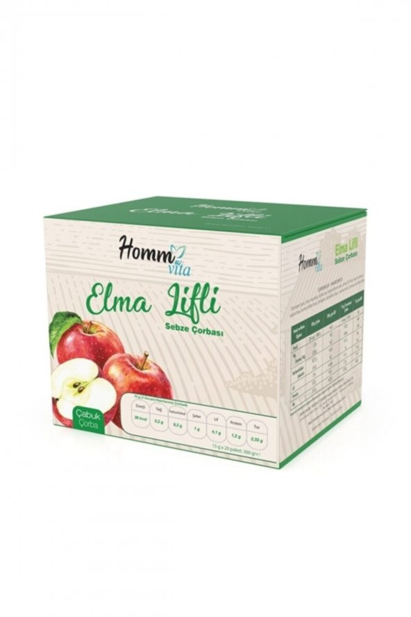 Homm Vita Elma Lifli Sebze Çorbası 15 G X 20 Paket