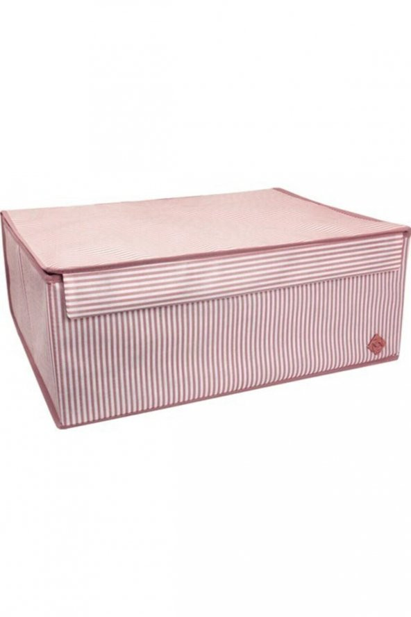 Kapaklı Çok Amaçlı Hurç Kutu Baza 50 X 40 X 19 Cm-pembe