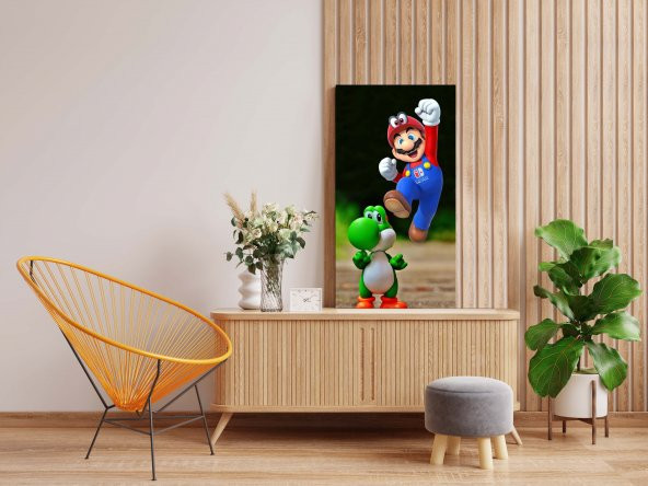 BİONNSHOP ÖZEL SERİ SÜPER MARİO ÇOCUK ODASI DEKOR KANVAS TABLO