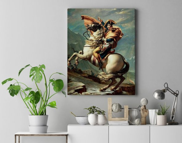 BİONNSHOP NAPOLEON BONAPARTE AT ÜZERİNDE KANVAS TABLO