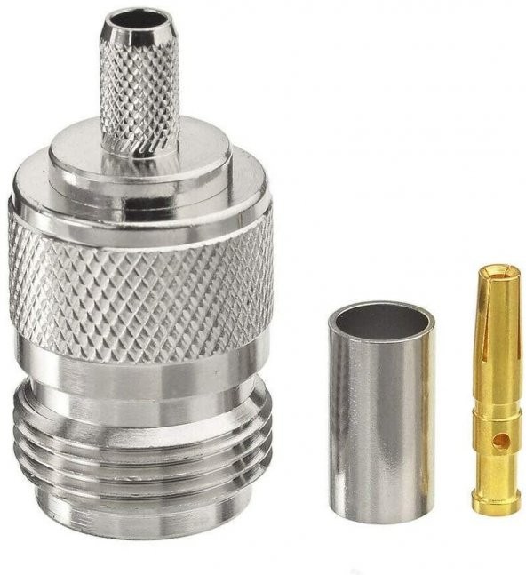 N Dişi Sıkmalı Konnektör rg58 tipi - Resim 2