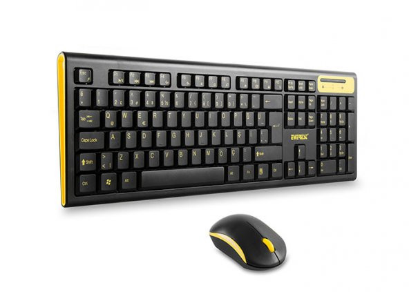 Everest KM-5535 Multimedia Usb Wifi Siyah Tak Çalıştır Türkçe Q Klavye + Mouse Set