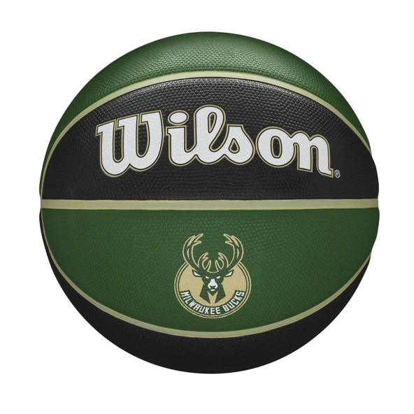 Wilson NBA Team Tribute Milwaukee Bucks Basket Topu - 3