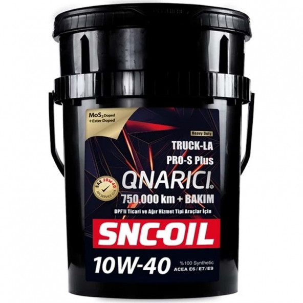 SNC OIL 750.000 Km Üzeri Ağır Ticari Araçlar Pro-S Plus Onarıcı Truck LA 10W/40 (20 Litre)Motor Yağı