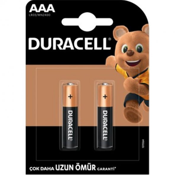 Duracell Alkalin AAA İnce Kalem Pil 2li x 3 Paket - 1