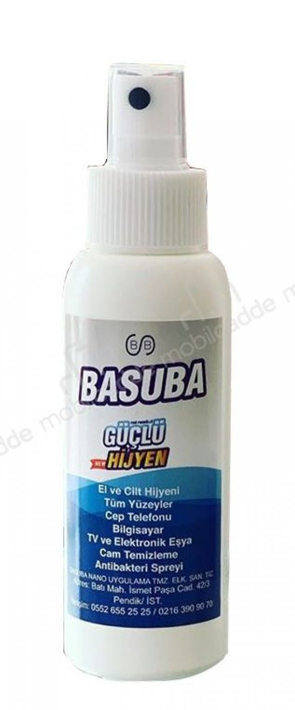 Basuba Antibakteriyel Temizleme Spreyi
