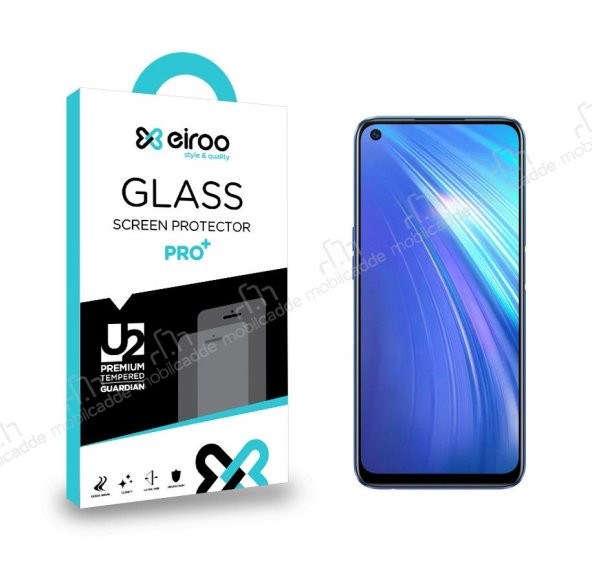 Eiroo Realme 6 Tempered Glass Cam Ekran Koruyucu