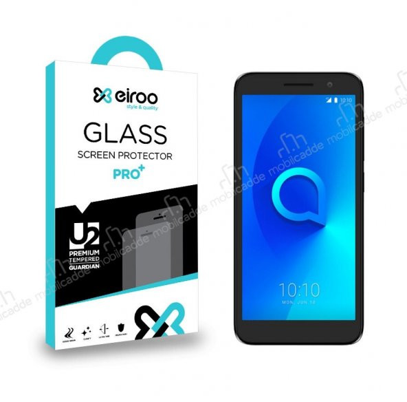 Eiroo Alcatel 1s Tempered Glass Cam Ekran Koruyucu