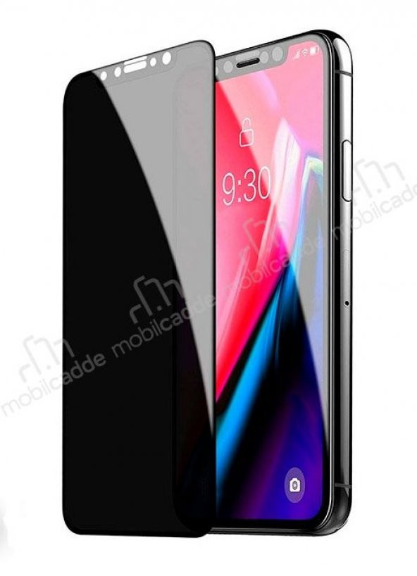 Dafoni iPhone 11 Full Privacy Tempered Glass Cam Ekran Koruyucu - 7