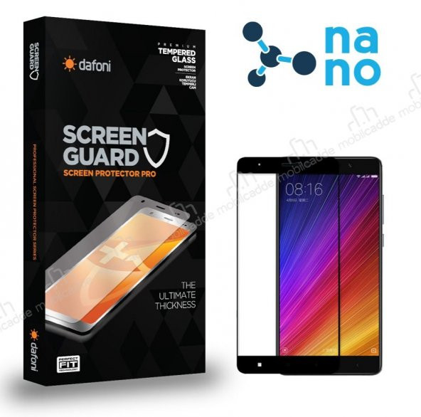 Dafoni Xiaomi Mi 5s Plus Nano Premium Siyah Ekran Koruyucu