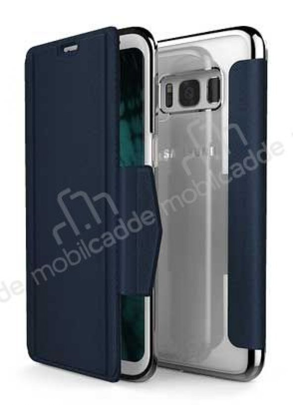 X-Doria Samsung Galaxy S8 Plus Manyetik Kapaklı Lacivert Kılıf