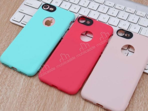 Totu Design iPhone 7 / 8 Kamera Korumalı Lacivert Silikon Kılıf - 9