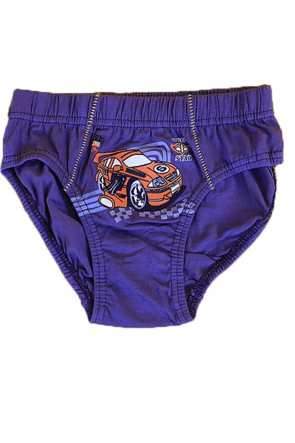 Koza Erkek Çocuk Renkli Baskılı Slip Külot 5 li Karışık Paket - 3