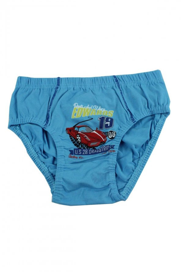 Koza Erkek Çocuk Renkli Baskılı Slip Külot 5 li Karışık Paket - 6