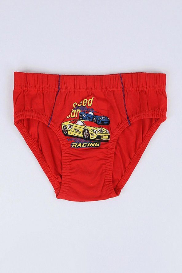 Koza Erkek Çocuk Renkli Baskılı Slip Külot 5 li Karışık Paket - 7