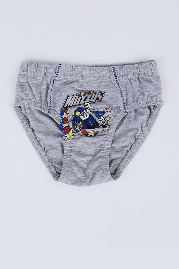 Koza Erkek Çocuk Renkli Baskılı Slip Külot 5 li Karışık Paket - 8