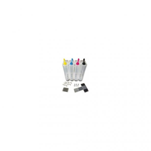 Photo Print 4 Renk Canon E414 Yazıcı Için Pg-46 / Cl-56 Uyumlu Şeffaf Bitmeyen Kartuş Tankı (Boş) - 2