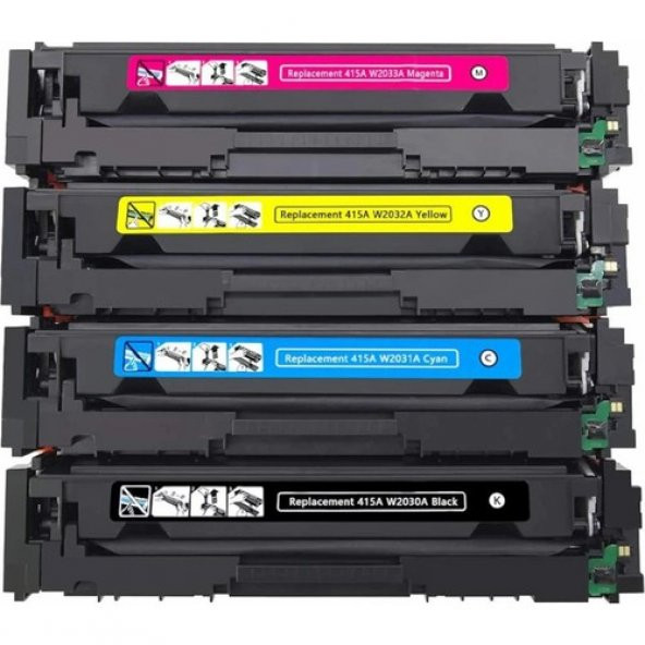 Xplus HP Color Laserjet Pro Mfp M479DW Yazıcı 4 Renk Muadil Toner Takım
