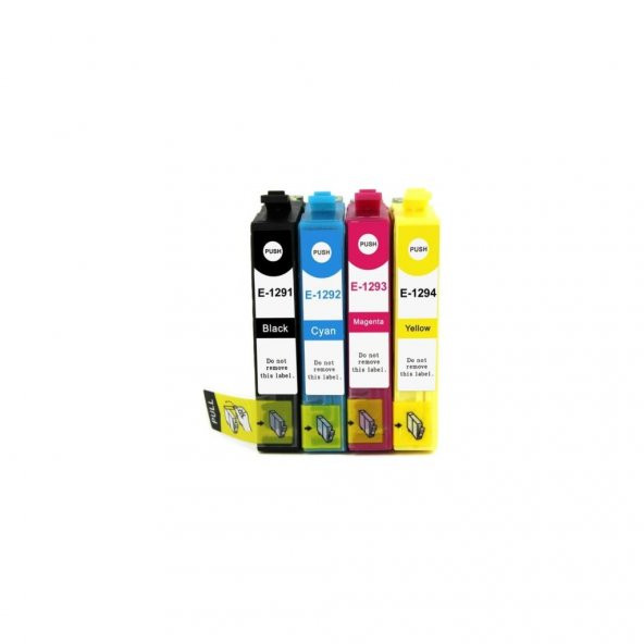For Lexmark T1291 T1292 T1293 T1294 Muadil Kartuş Seti 4 Renk Cmyk Takım