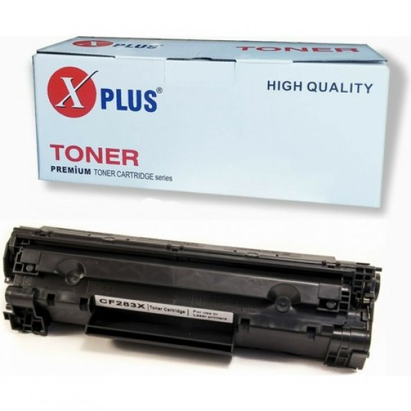 Xplus Laserjet Pro Hp CF283X / 83X - Canon CRG-737 Universal Yüksek Kapasiteli Ithal Muadil Toner 2.400 Sayfa
