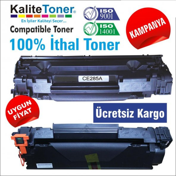 2.000 syf. HP 85A/35A/36A (CE285A)1102 REMAN MUADİL TONER - Resim 3