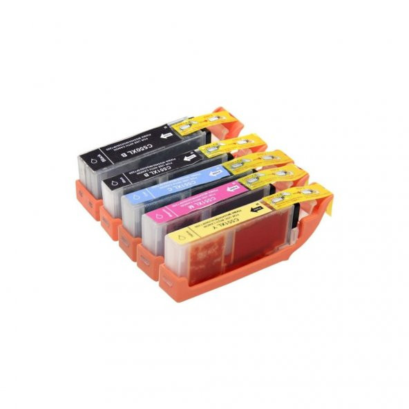 For Lexmark Canon Pixma Mg7150 Muadil Kartuş Takım 5 Renk Set Yüksek Kapasite 550Xl 551Xl - 2