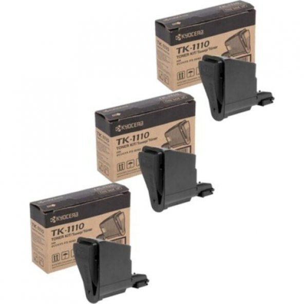 Xplus Kyocera Ecosys TK-1110 / FS1120 / FS1020 / FS1040 / FS1060 Mfp Muadil Toneri 2.500 Sayfa Chipli 3lü Set