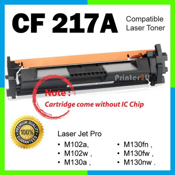 HP CF217A CHİPLİ Toner M102a,M102w,M130a,M130fn,M130fw,M130nw