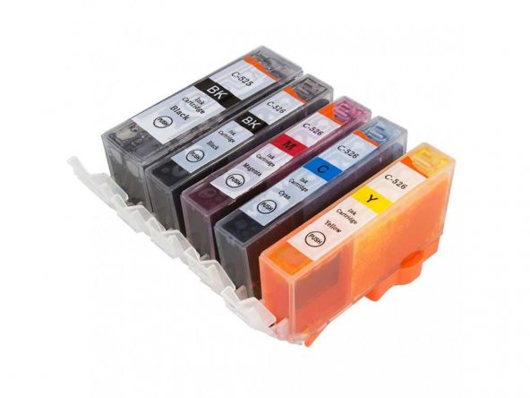 Canon Pixma IP4850 Uyumlu PGI-525-CLI-526 RENK MUADİL KARTUŞ SET