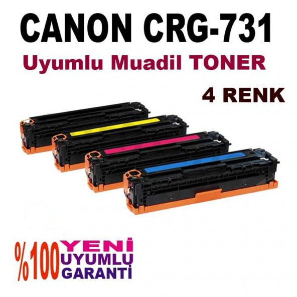 Canon MF623CN Uyumlu 4 renk İthal Muadil Toner Seti CRG-731