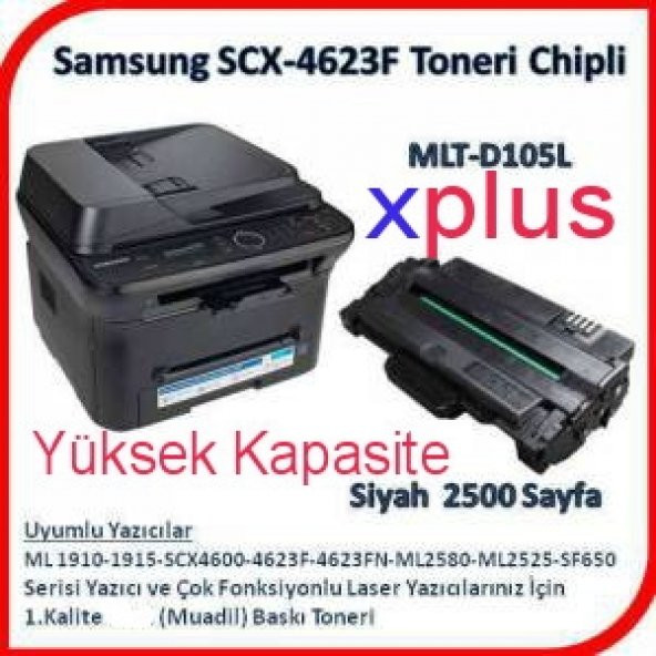 SAMSUNG MLT-D105L SCX-4600,4623F-1910-1915 (CHİPLİ) MUADİL TONER