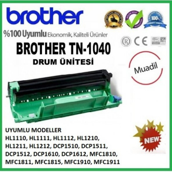 BROTHER TN-1040 (DR-1000) DRUM (10000 Sayfa) - HL 1111/ 1112/ 111