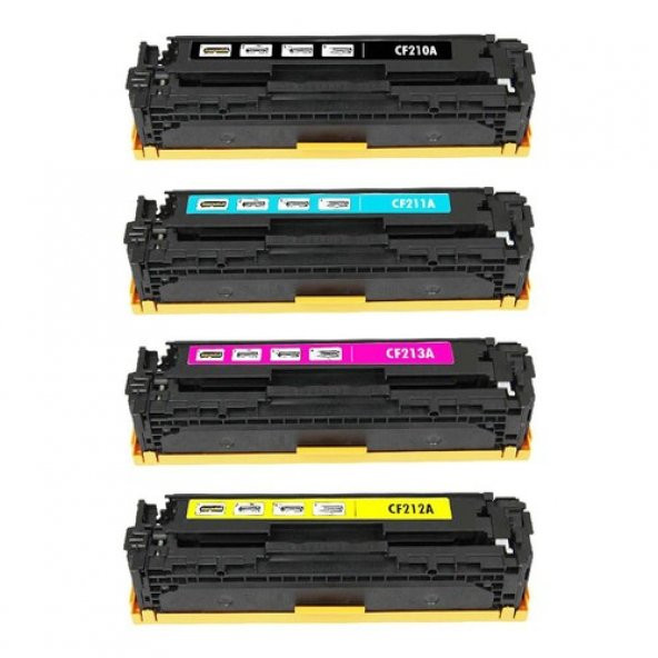 Hp Pro M276, M251 Uyumlu Renkli Muadil Toner 4 Renk -Hp 131A