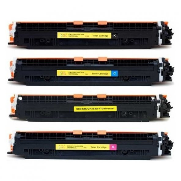 İnkwell Hp 126A Ce310A-11A-12A-13A Komple Set (Cmyk) Muadil Toner